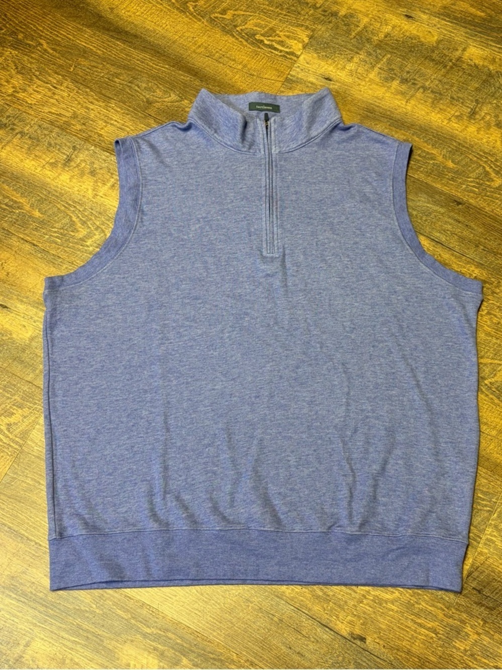 Turtleson Golf 1/4 Zip Vest Sweater Mens XL Soft Purple Preppy